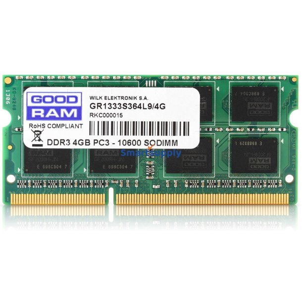 Goodram 4Gb Ddr3 Pc3-12800 Hukommelsesmodul 1600 Mhz