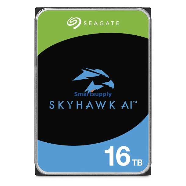 Seagate Skyhawk Ai Intern Harddisk 16Tb 7200 RPM 512 MB 3,5" Serial ATA III (St16000ve004)