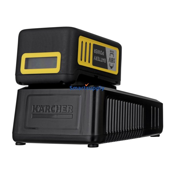 Krcher Power 18/50 Beholder vakuum Batteri- og opladerst