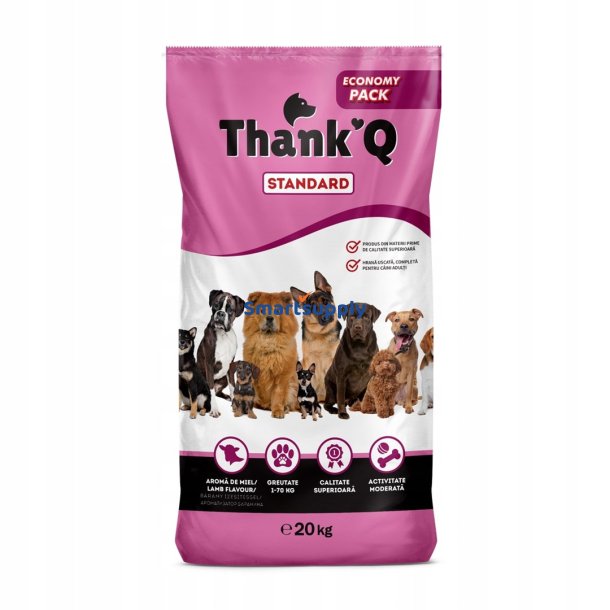 Thank'q Standard Lam - Trfoder Til Hunde - 20 Kg