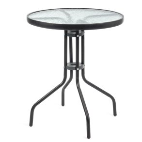 Havebord med glasplade JUPITER 60cm