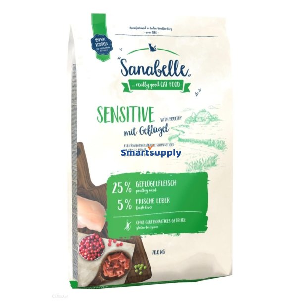 Bosch Sanabelle Sensitive - Trfoder Til Kat - 10 Kg