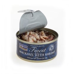 FISH4CATS Mackerel with shrimp - vd kattefoder - 70g