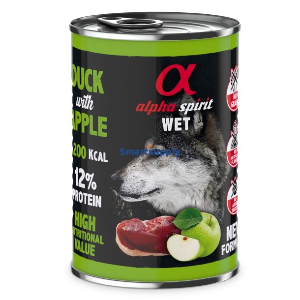 ALPHA SPIRIT WET And med ble - vdfoder til hunde - 400g
