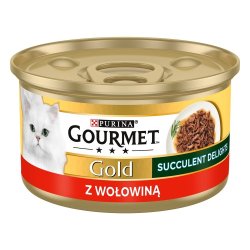 PURINA Gourmet Gold Succulent Delights Beef - vdfoder til katte - 85g