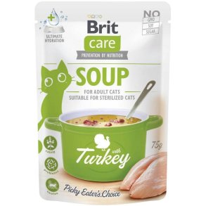 BRIT Care Soup Turkey - suppe til kat - 75g