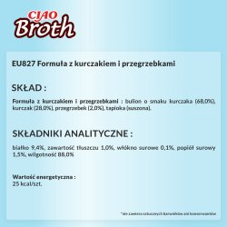 Inaba Ciao Bouillon Kylling &amp; Kammusling - Kattegodbidder - 40G