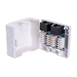 Lanberg OU6-0002-W stikdse RJ-45 Hvid