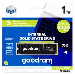 Goodram SSDPR-PX600-1K0-80 intern solid state drev 1 TB M.2 PCI Express 4.0 NVMe 3D NAND