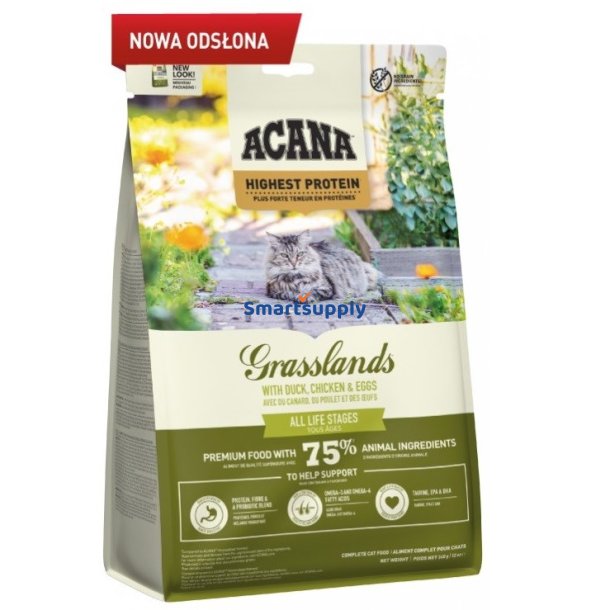Acana Grasslands - Trfoder Til Kat - 340G