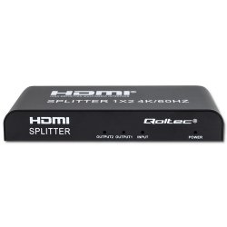 Qoltec 51797 Aktiv HDMI Splitter 2 x HDMI 4K x 2K | 6 Gb/s | 60 Hz