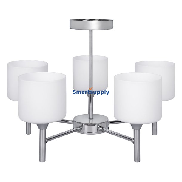 Klassisk lysekrone vedhng loftslampe Activejet MIRA Chrome 5xE27 til stuen