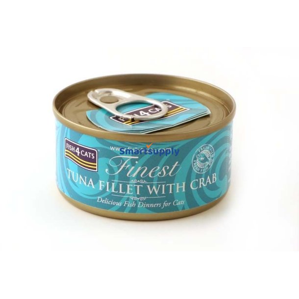 Fish4cats Tunfilet Med Krabbe - Vdfoder Til Katte - 70G