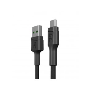 Green Cell KABGC23 USB-kabel USB 2.0 0,3 m USB A Micro-USB B Sort