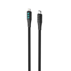Havit CB6255 - USB Type C til Lightning-opladerkabel, 1 m (sort)