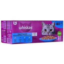 Whiskas Fiskefavoritter I Gel&eacute; - Vdfoder Til Katte - 40X85 G