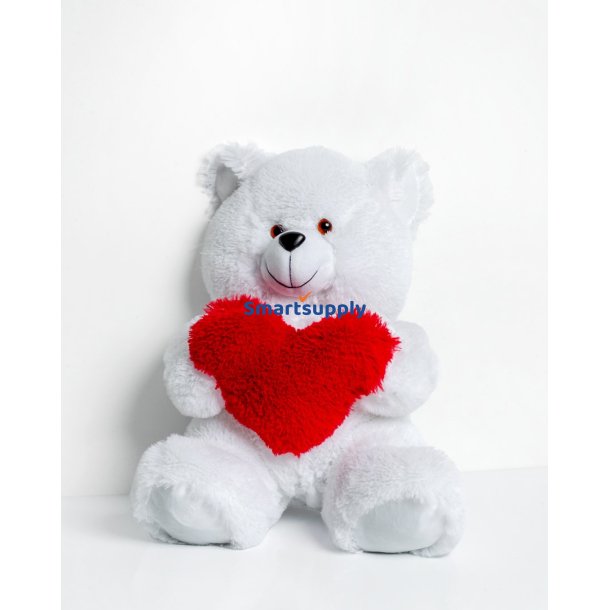 Go Gift Frank Bamse 50 cm Hvid