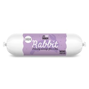 PAKA ZWIERZAKA Pepe Sausage Rabbit - godbid til hund - 200g