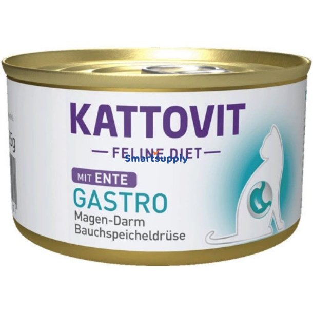 Kattovit Feline Diet Gastro Duck - Vdfoder Til Katte - 85G
