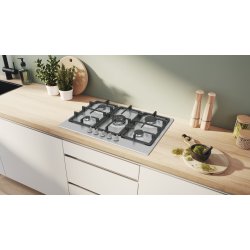 Bosch Serie 4 PGQ7B5K90 kogeplade Rustfrit stl Indbygget 75 cm Gaskomfur 5 zone(s)