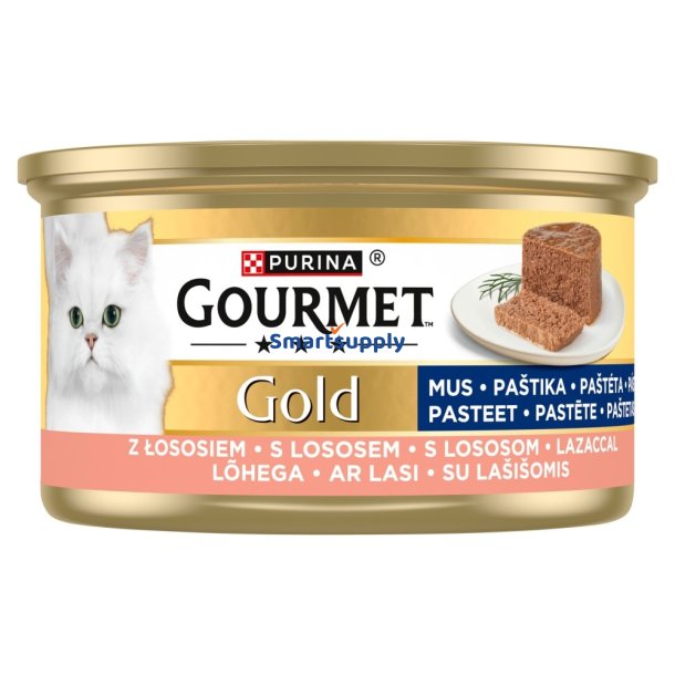 PURINA Gourmet Gold Mousse with salmon - vd kattefoder - 85g