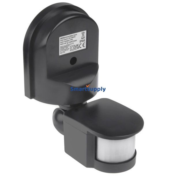 Maclean Vgmonteret 180&deg; Bevgelses- Og Skumringssensor, 1200 W Max, Gr