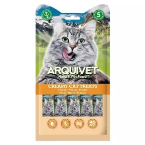 ARQUIVET Creamy Cat Treats Chicken - Kattegodbidder - 5 x 14g