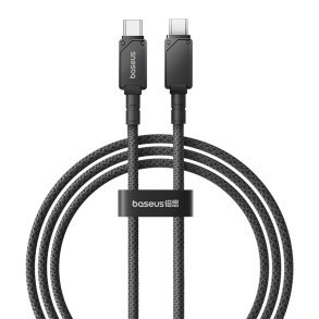 Baseus Unbreakable USB C til USB C-kabel 1 m sort