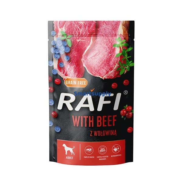 Dolina Noteci Rafi Med Oksekd - Vdfoder Til Hunde - 500G