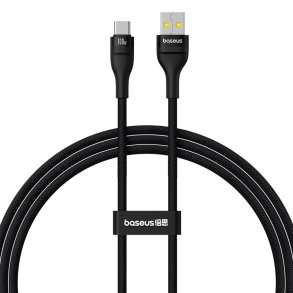 Baseus Flash 2 USB A til USB C hurtigopladningskabel 1 m 100 W Sort