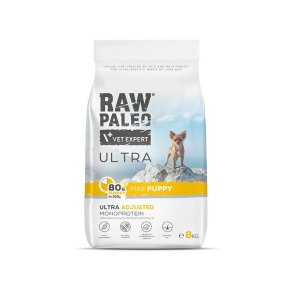 RAW PALEO Ultra Mini Puppy Kalkun - trfoder til hvalpe - 8 kg