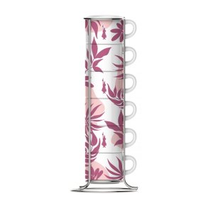 Bialetti Primavera St med 6 espressokopper p stativ - Lyserd