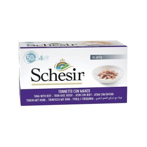 SCHESIR in jelly Tuna with beef - vd kattefoder - 6 x 50 g
