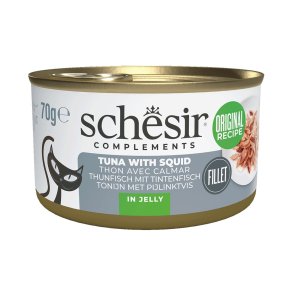 SCHESIR Complements Tuna with squids in jelly - vd kattefoder - 70g