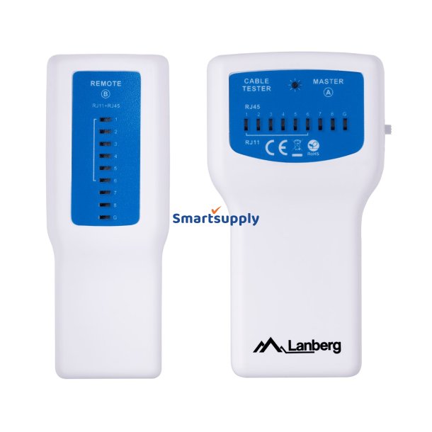 Lanberg Nt-0402 Netvrkskabel Tester Poe Tester Bl, Hvid