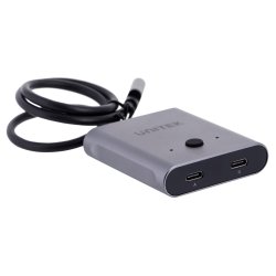 Unitek To-Vejs Signalomskifter Usb-C, 2 I 1 Ud 4K