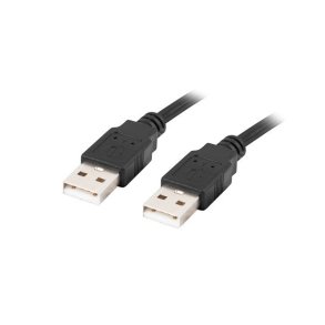 Lanberg CA-USBA-20CU-0018-BK USB-kabel 1.8m 2.0 USB A Sort