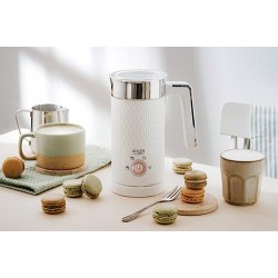 Adler AD 4494 Mlkeskummer og varmeapparat Automatisk Metallic, Hvid