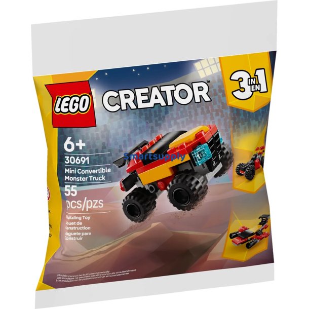 Lego Creator 3 I 1 30691 Mini Cabriolet Monster Truck