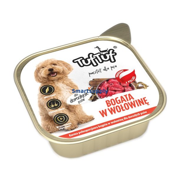 TUF TUF Alupak Beef Pate - vdt hundefoder - 300g
