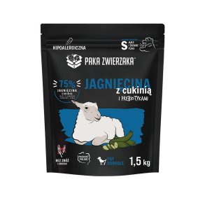 PAKA ZWIERZAKA Lamb with zucchini S - trfoder til hunde - 1,5kg