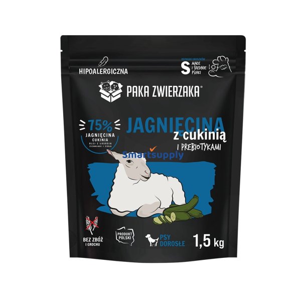 Lam Med Zucchini S - Trfoder Til Hunde - 1,5 Kg