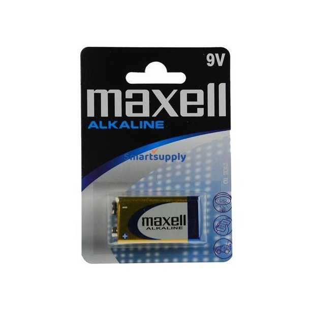 Maxell Batteri Alkaline 9V, 6Lr61, 1 Stk