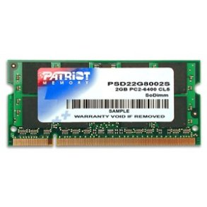 Patriot Memory DDR2 2GB CL5 PC2-6400 (800MHz) SODIMM hukommelsesmodul