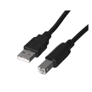 Lanberg CA-USBA-10CC-0018-BK USB-kabel USB 2.0 1,8 m USB B Sort