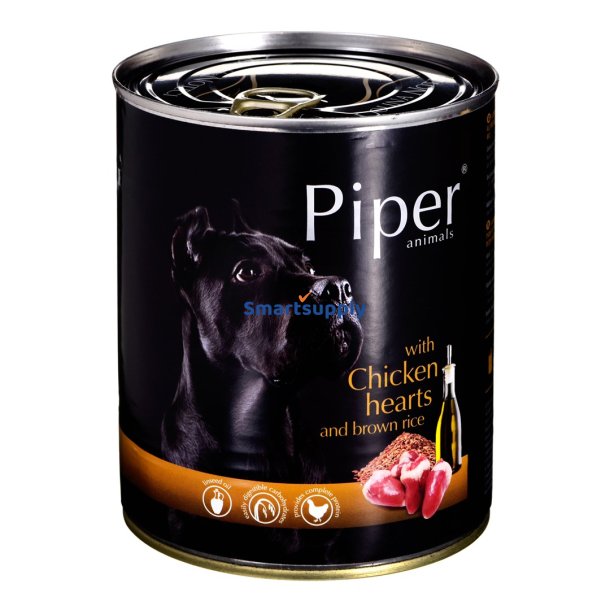 Dolina Noteci Piper Dyr Med Kyllingehjerter Og Ris - Vdfoder Til Hunde - 800G