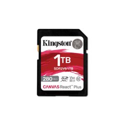 Kingston 1Tb Canvas React Plus Sdxc Uhs-Ii 280R/150W U3 V60 Til Full Hd/4K