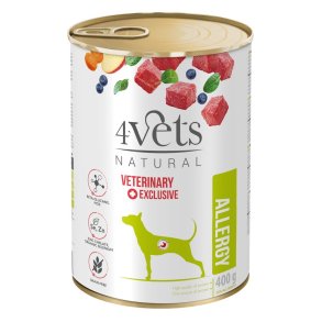 4VETS Natural Allergy Lamb Dog - vdt hundefoder - 400 g