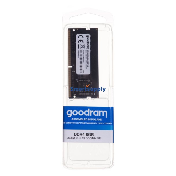 Goodram Gr2666d464l19s/8G Hukommelsesmodul 8Gb Ddr4 2666 Mhz