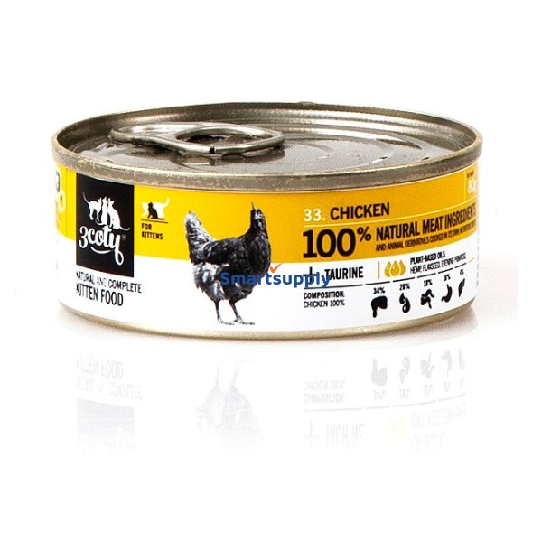 3COTY Chicken For kittens - vd kattefoder - 80g